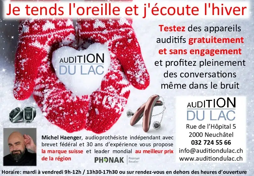Je tends l’oreille et j’écoute l’hiver !